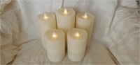 Lot of 5 Misc Size Battery Powered Candles
