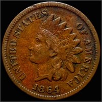 1864 Indian Head Penny NICELY CIRCULATED