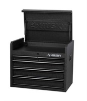 26 in. 5-Drawer Top Tool Chest in Textured Black
