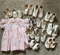 VINTAGE BABY SHOES & DRESS
