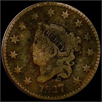 1827 Coronet Head Large Cent NICELY CIRCULATED