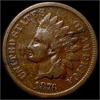 1876 Indian Head Penny NICELY CIRCULATED