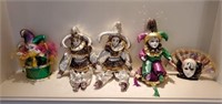 Estate Lot of Porcelain Handpainted Clowns