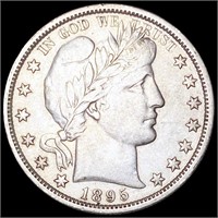 1895-O Barber Half Dollar ABOUT UNCIRCULATED