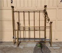 Vintage Brass Headboard & Footboard, Full Size