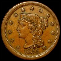 1856 Braided Hair Large Cent CLOSELY UNC