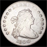 1800 Draped Bust Dollar NEARLY UNCIRCULATED