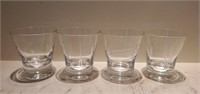 Lot of 4 Decorative Glasses