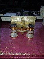 Mother of pearl opera glasses. Marked jason and