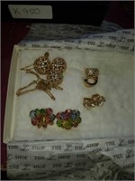 Group of Swarovski earrings and necklace and