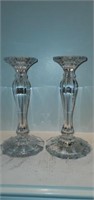 Pair of Beautiful Crystal Candle Holders