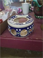 Polish pottery candle warmer