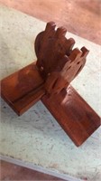 Wood bookends made in Yugoslavia