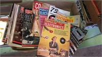 Flat of assorted radio & electronics magazines