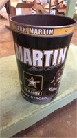 US Army racing trash can. Mark Martin. 15 tall x