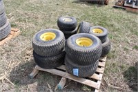 Pallet of Lawn Mower Tires & Rims