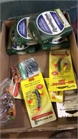 Fishing flat. Much of it new in package. Rigs,