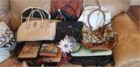 Huge lot of Misc. Purses & Handbags & More