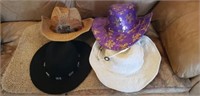 Lot of 4 nice Hats