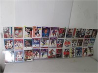 SHEETS OF ASSORTED HOCHEY CARDS FROM COLLECTION