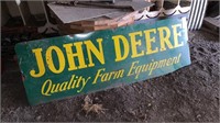 JD Quality Farm Equipment Metal Sign