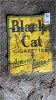Black Cat Cigarettes (Always-Fresh) Metal Sign