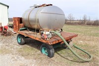 Stainless Steel Tank on Wagon with Transfer Pump