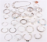STERLING SILVER ASSORTED LADIES JEWELRY (30)