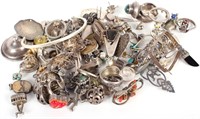 STERLING SILVER ASSORTED LADIES JEWELRY (24)