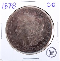 90% SILVER 1878-CC MORGAN SILVER DOLLAR