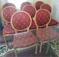 Lot 8 Louis xvi side chairs exc.