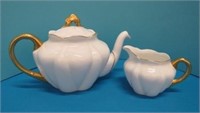 Shelley Tea Pot & Creamer