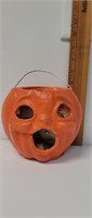 Paper mache jack-o-lantern approx 6" with nail