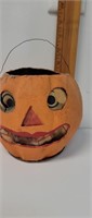 German Paper mache jack-o-lantern approx 6" with