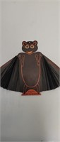 Batty Beauty-Vintage crepe Paper fold-up bat-9"