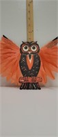 Vintage OWL- crepe Paper winged!-Halloween