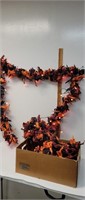 Box of Lighted Dyed corn husk garland for your