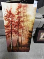 Oil on Canvas Aspen Tree Painting