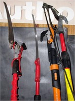Lot of 4 Extendable Limb Saws & Pruners