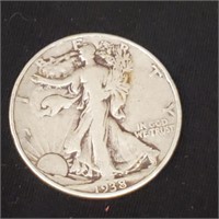 1938 Walking Liberty Silver Half Dollar 90%