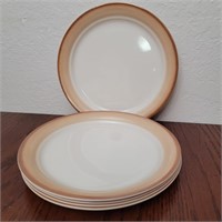 (5) Vtg Corelle Sandscape Dinner Plates