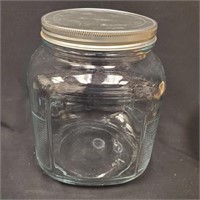 2qt Anchor Hocking Glass Cracker Jar