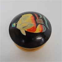 Tropical Fish Hand Turned Lidded Wooden Box