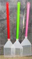 Lot of 3 Big Fly Swatters