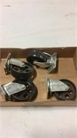 4 castor wheels metal