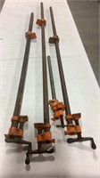 Lot of bar clamps