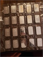 20 1 ounce Silver Bars Sunshine Minting