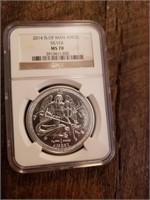 2014 Man Angel MS70 NGC Silver Coin