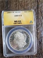 1880S Morgan Dollar MS63 ANACS