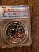 2013 Canadian Wildlife Antelope MS69 ANACS